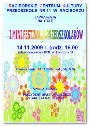 I Mini Festiwal Przedszkolaków