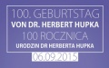 Uroczystość upamiętniającą wybitną postać dr Herberta Hupki