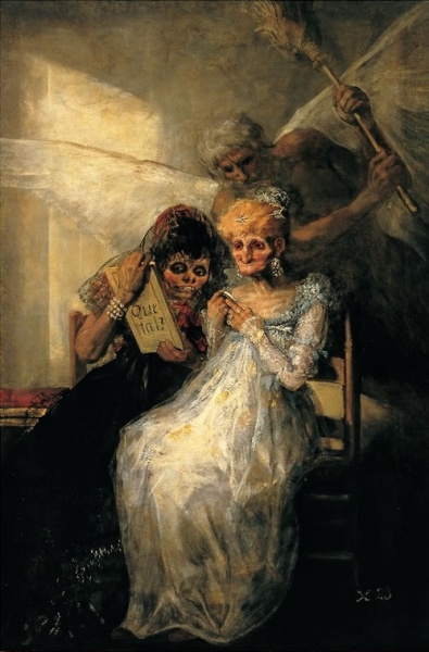 Czas i staruchy, Francisco Goya
